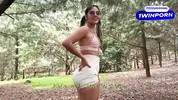 Beautiful girl with a huge ass in tiny shorts turned out to be the hottest cowgirl of all.