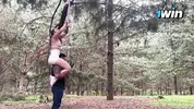 Beautiful girl with a huge ass in tiny shorts turned out to be the hottest cowgirl of all.