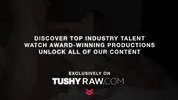 TUSHYRAW Stunning Babe Alexis DPed by 2 monster cocks