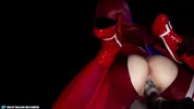 Zero Two and the creamy overflow from a huge monster cock.