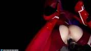 Zero Two and the creamy overflow from a huge monster cock.