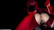 Zero Two and the creamy overflow from a huge monster cock.