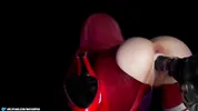 Zero Two and the creamy overflow from a huge monster cock.