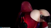 Zero Two and the creamy overflow from a huge monster cock.