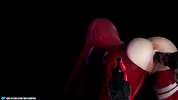 Zero Two and the creamy overflow from a huge monster cock.