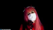 Zero Two and the creamy overflow from a huge monster cock.