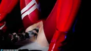 Zero Two and the creamy overflow from a huge monster cock.