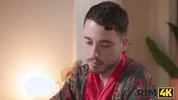 RIM4K. Beautiful Brunette’s Rimming Fantasy Comes True
