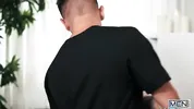MEN - Aria Valencia Takes Control On Top Of Kane Fox As Trevor Brooks Fucks His Feet In A Hot 3some