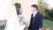 BangVan - Runaway Bride in Weddting Dress Marica Chanelle got Cheated and Seeks Payback!