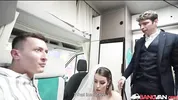 BangVan - Runaway Bride in Weddting Dress Marica Chanelle got Cheated and Seeks Payback!