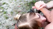 Hot Nympho GF Gives Outdoor Blowjob and Gets Cumshot Facial - Canadian Wilderness - AlexAndAva - 4K