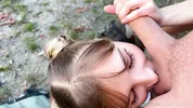 Hot Nympho GF Gives Outdoor Blowjob and Gets Cumshot Facial - Canadian Wilderness - AlexAndAva - 4K