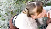 Hot Nympho GF Gives Outdoor Blowjob and Gets Cumshot Facial - Canadian Wilderness - AlexAndAva - 4K