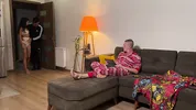 Cuckold sucks dick from his wife's pussy and eats her lover's cum