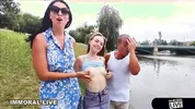 Sloppy Blowjob Leads To Penetration Of Her Tight Shaved Pussy!
