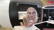 Cleaning the Kitchen Turns into Lovely and Hard Sex - Real Polish Couple