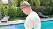 The grand opening of the room in the villa