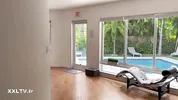 The grand opening of the room in the villa