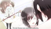 Little whore being touched in the bathrooms