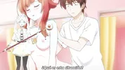 Little whore being touched in the bathrooms