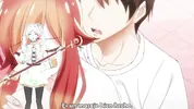 Little whore being touched in the bathrooms