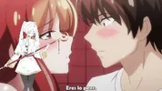 Little whore being touched in the bathrooms