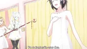 Little whore being touched in the bathrooms