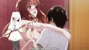 Little whore being touched in the bathrooms