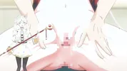 Little whore being touched in the bathrooms