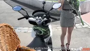 PickUpClub - Hot Blonde Insta Chick Rika Goes on Outdoor Scooter Adventure
