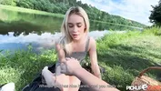 PickUpClub - Hot Blonde Insta Chick Rika Goes on Outdoor Scooter Adventure
