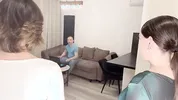 Birthday surprise in WARSAW ended with a big cumshot on tits - POLISH PORN