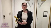 Cum hungry hotel receptionist seduced me as my wife showered in the next room