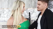BRAZZERS - Kayley Gunner Shows Off Her Seductive Moves And Tempts Her Guard Into A Steamy Affair