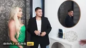 BRAZZERS - Kayley Gunner Shows Off Her Seductive Moves And Tempts Her Guard Into A Steamy Affair