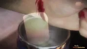 Gimp fucks a busty blonde catholic girl and a nun with his cock
