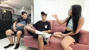 Bet between best friends results in the best sex of my life and cum on my rich tits.