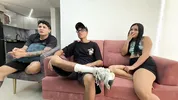Bet between best friends results in the best sex of my life and cum on my rich tits.