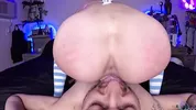 She Sits On His Face And Rims Him Then Gets Creampied During Squat Ride