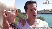 German tourist fucked publicly on the street in Mallorca