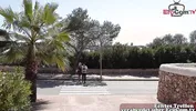 German tourist fucked publicly on the street in Mallorca