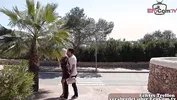 German tourist fucked publicly on the street in Mallorca