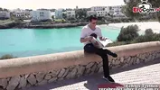 German tourist fucked publicly on the street in Mallorca