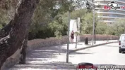 German tourist fucked publicly on the street in Mallorca