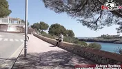 German tourist fucked publicly on the street in Mallorca