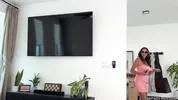 Hot StepMom Tries On Her Lingerie In Front Of Me When We're Home Alone - Armani Black