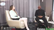 CuckoldSessions - Hot Babe Fucks Her Guest In Front Of Her BF On Sex Positive Show