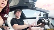 Hot Sexy Nympho Fucks and Rides Hardcore In Car - Alby Rydes - Luke Cooper