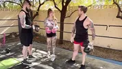 Bisexual Boxing Match Gone Wild! Awlivv Takes on Two Bi Guys at Once and Wins! - Steve Rickz
